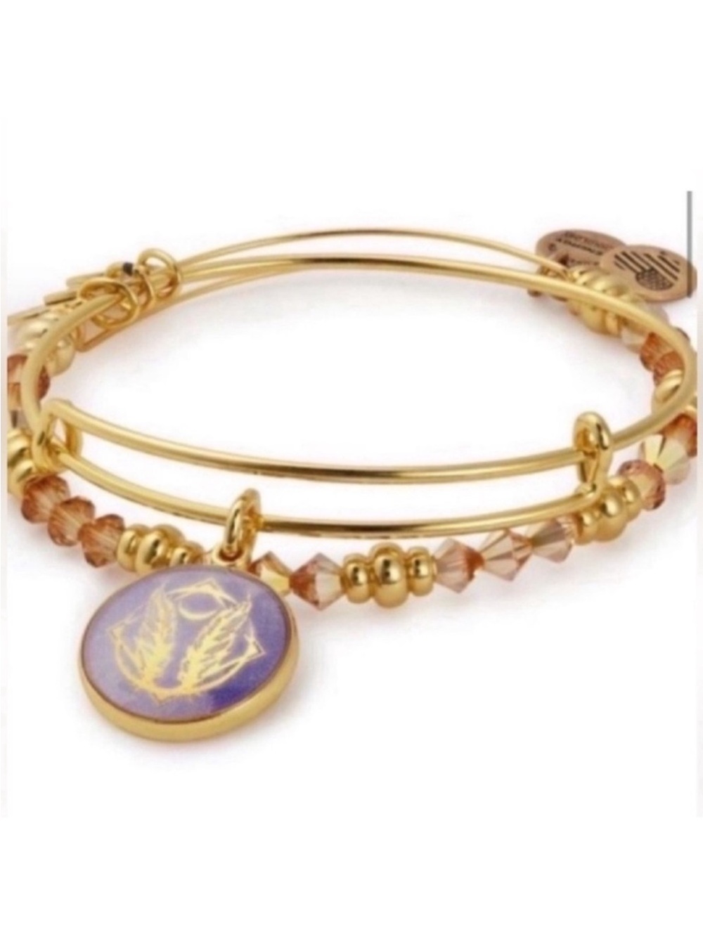 Alex and Ani x Swarovski Crystal Gold Beaded Bracelet